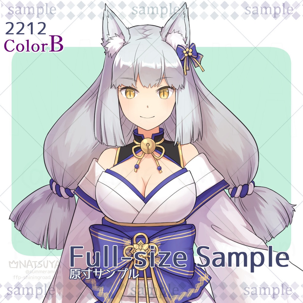 【立ち絵】2212 colorA/B【表情6種】イメージ:巫女、獣人、妖怪、妖狐 ※2024/12修正版
