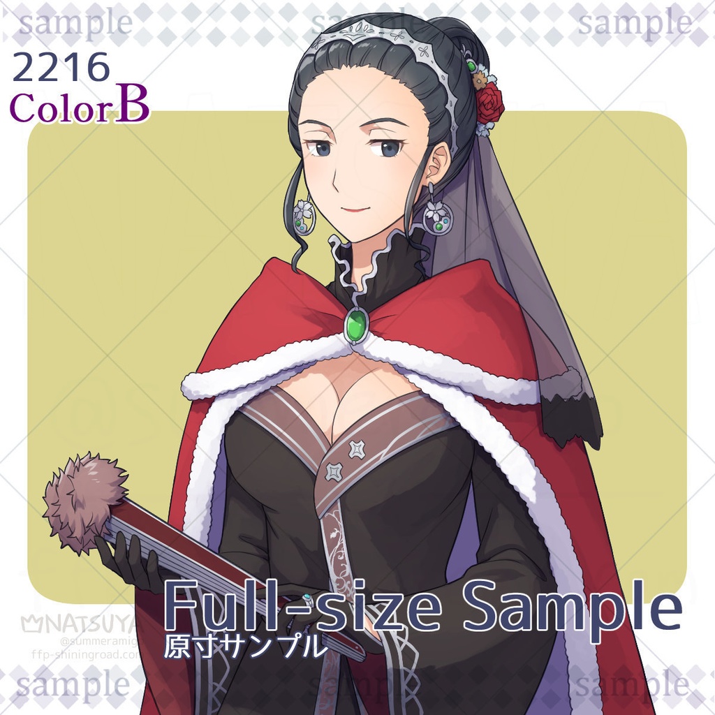 【立ち絵】2216 colorA/B【表情6種】イメージ:女性、中年、女王、王妃