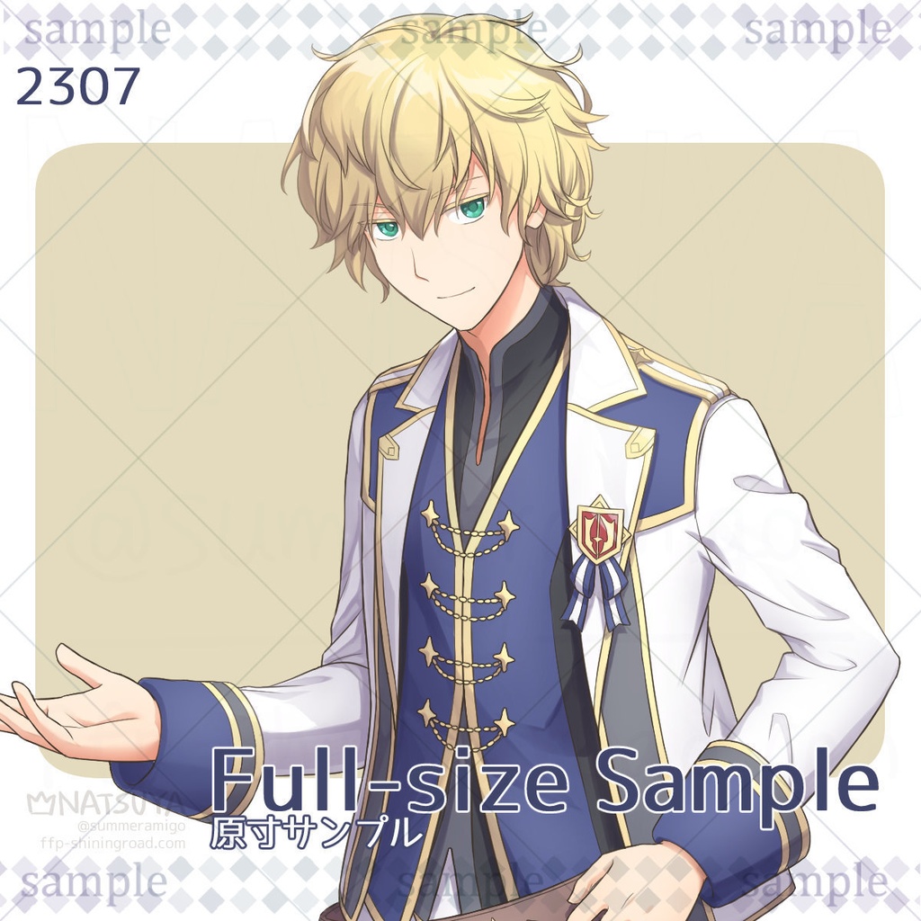 【立ち絵】2307【表情6種】イメージ:青年、王子、騎士、アイドル