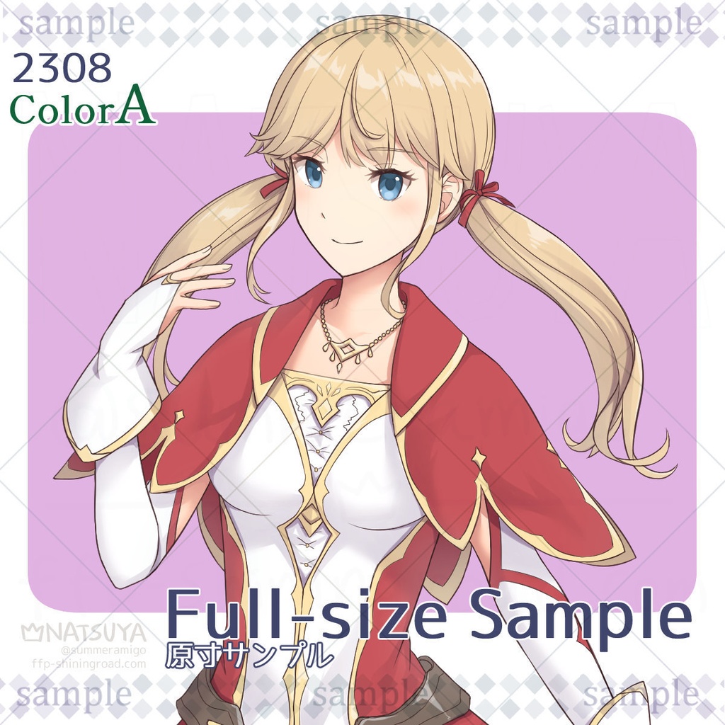 【立ち絵】2308 colorA/B【表情6種】イメージ:女性、ファンタジー、剣士、魔法使い