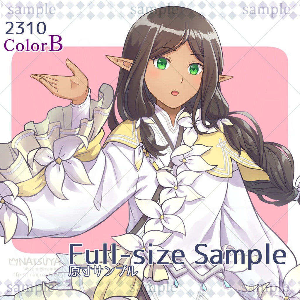 【立ち絵】2310 colorA/B【表情6種】イメージ:女性、エルフ、魔法使い、王女