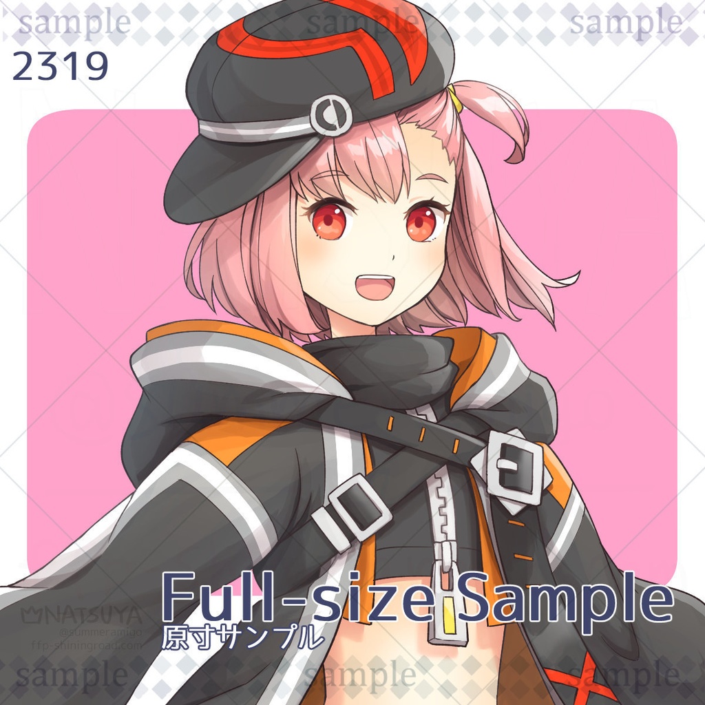 【立ち絵】2319【表情6種】イメージ:女の子、サイバーパンク、近未来、ストリート