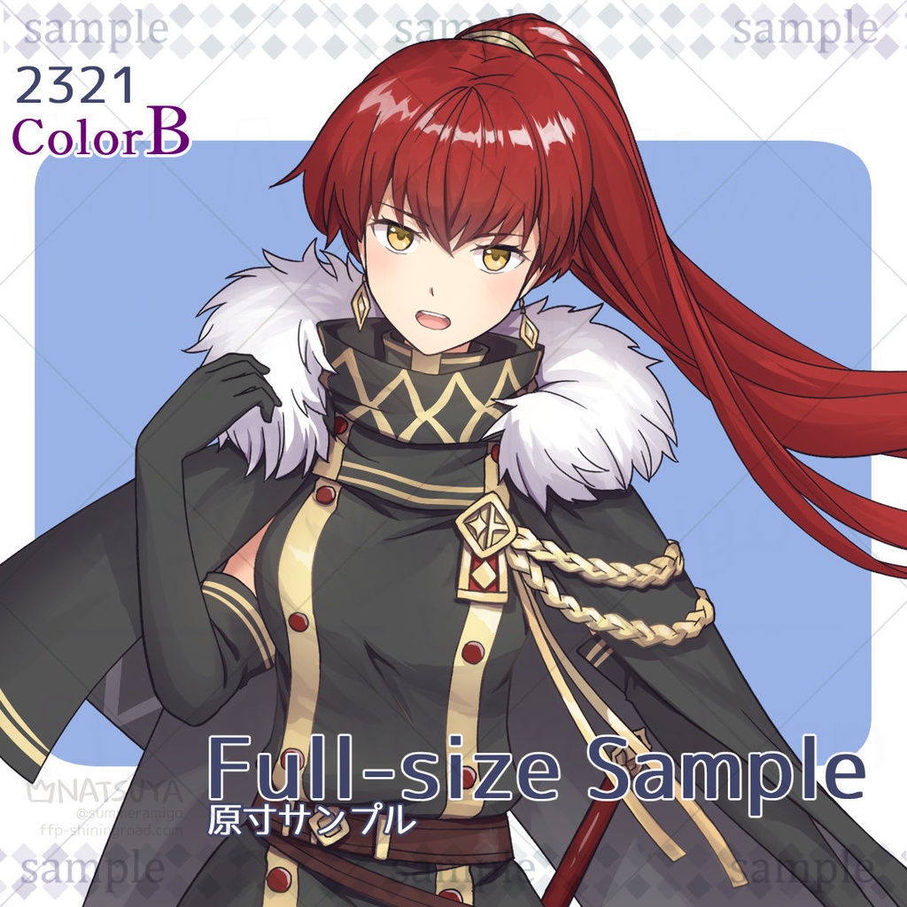 【立ち絵】2321 colorA/B【表情6種】イメージ:女性、騎士、剣士、姫