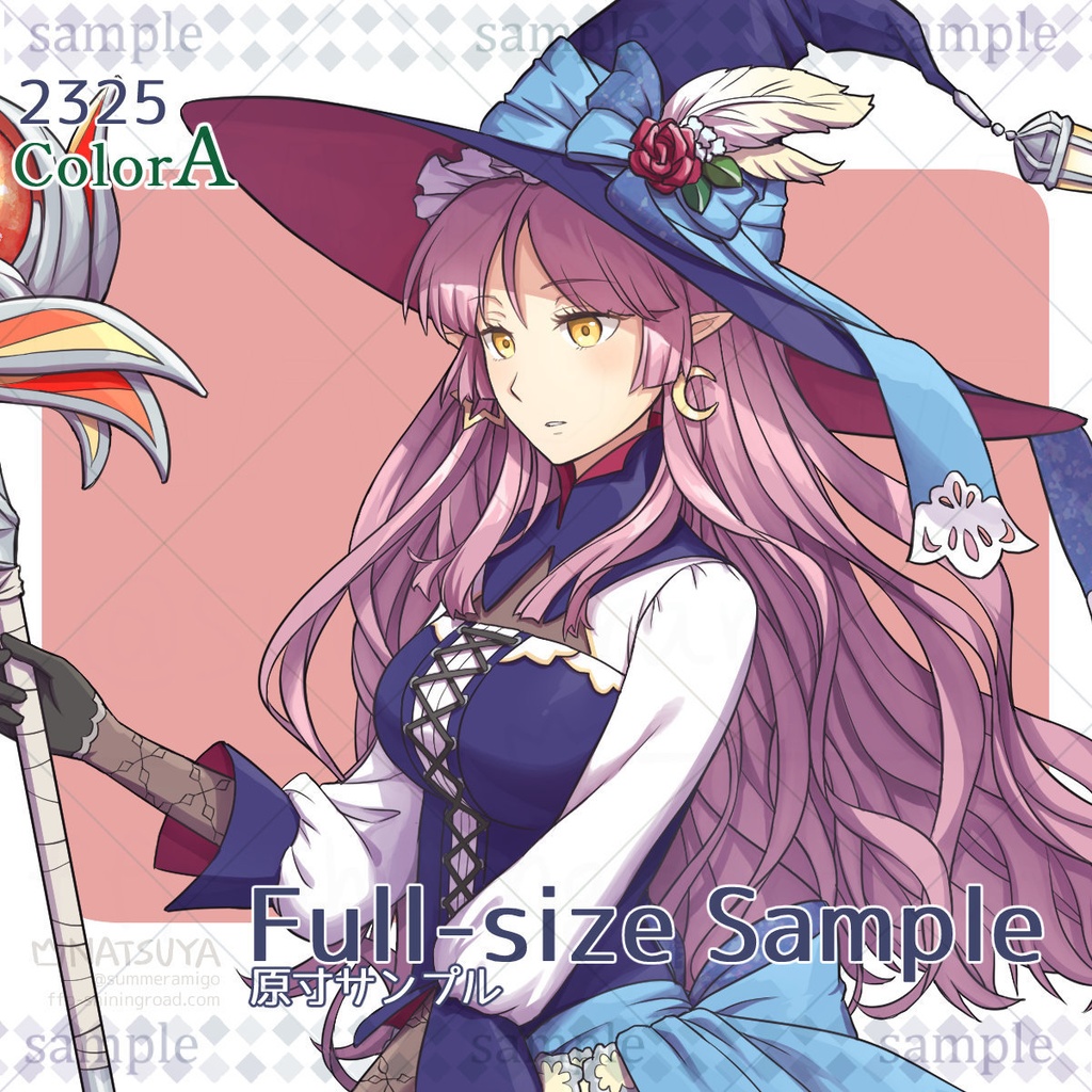 【立ち絵】2325 colorA/B【表情6種】イメージ:女性、エルフ、魔女、魔法使い