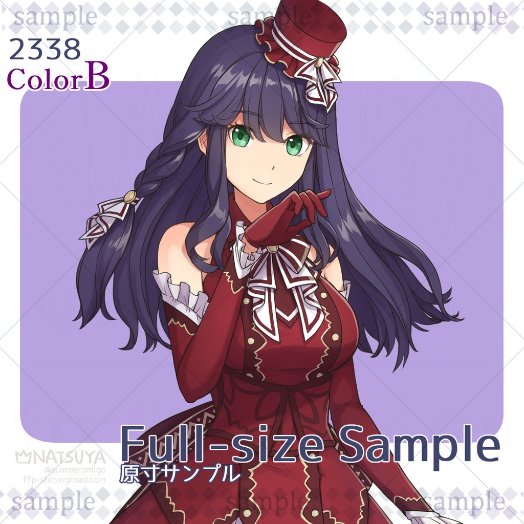 【立ち絵】2338 colorA/B【表情6種】イメージ:女性、お嬢様、貴族、探偵