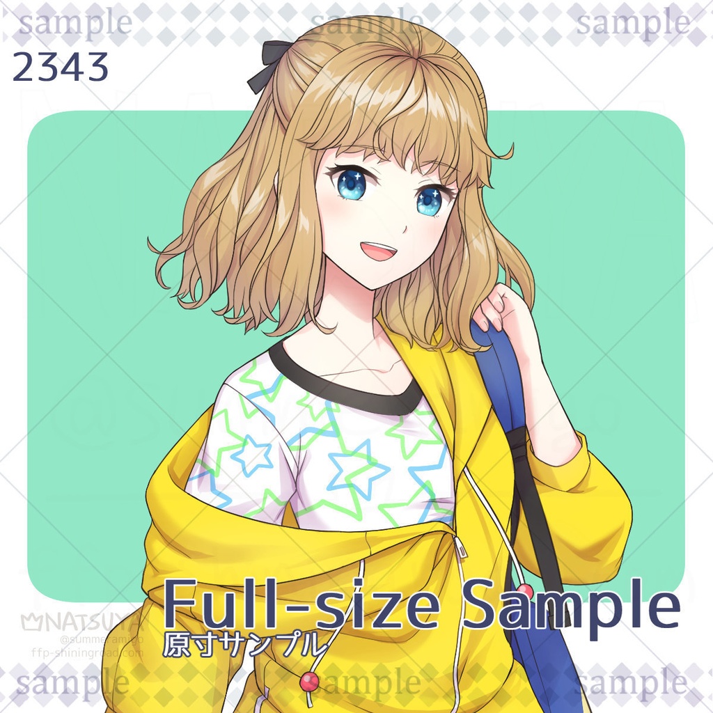 【立ち絵】2343【表情6種】イメージ:女性、少女、学生、カジュアル