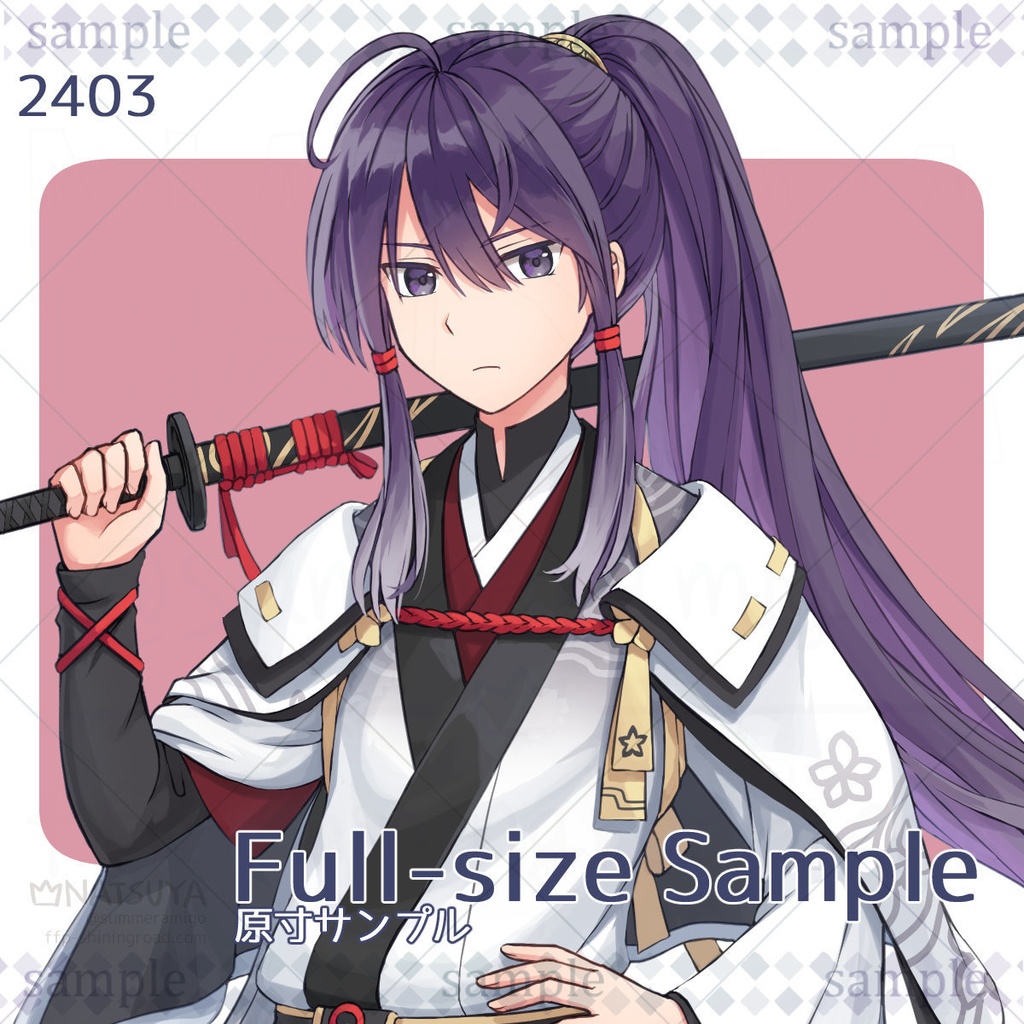 【立ち絵】2403【表情6種】イメージ:少年、男性、剣客、侍