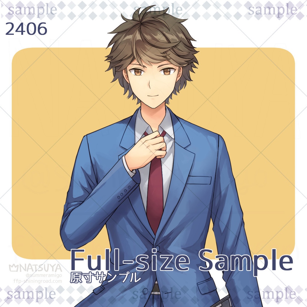 【立ち絵】2406【表情6種】イメージ:男性、現代、会社員、職員