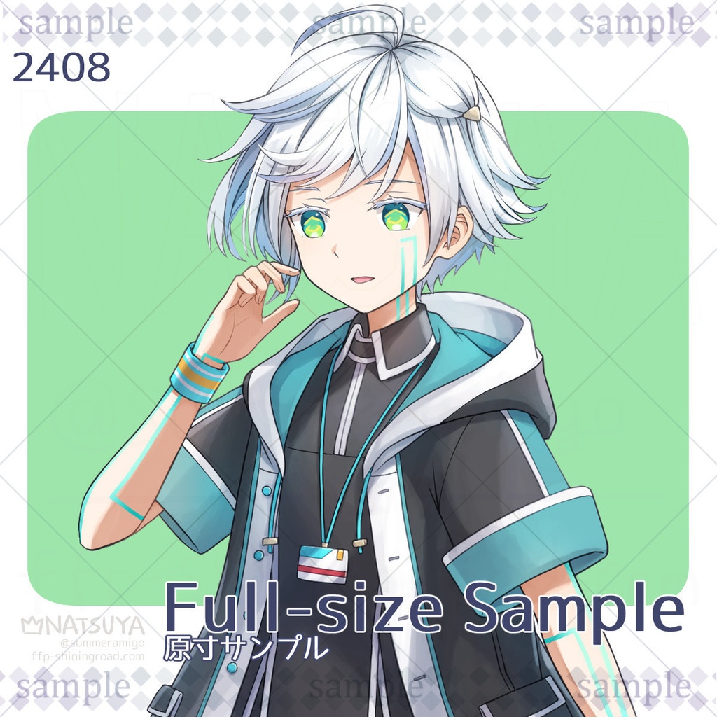 【立ち絵】2408【表情6種+おまけ1】イメージ:少年、管理人、アンドロイド、ナビゲーター