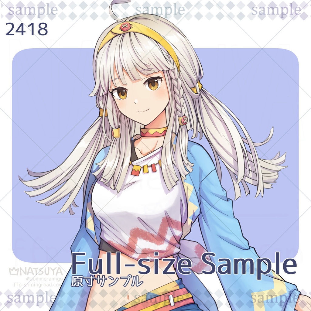 【立ち絵】2418【表情6種】イメージ:女性、リゾート、アーティスト、部族