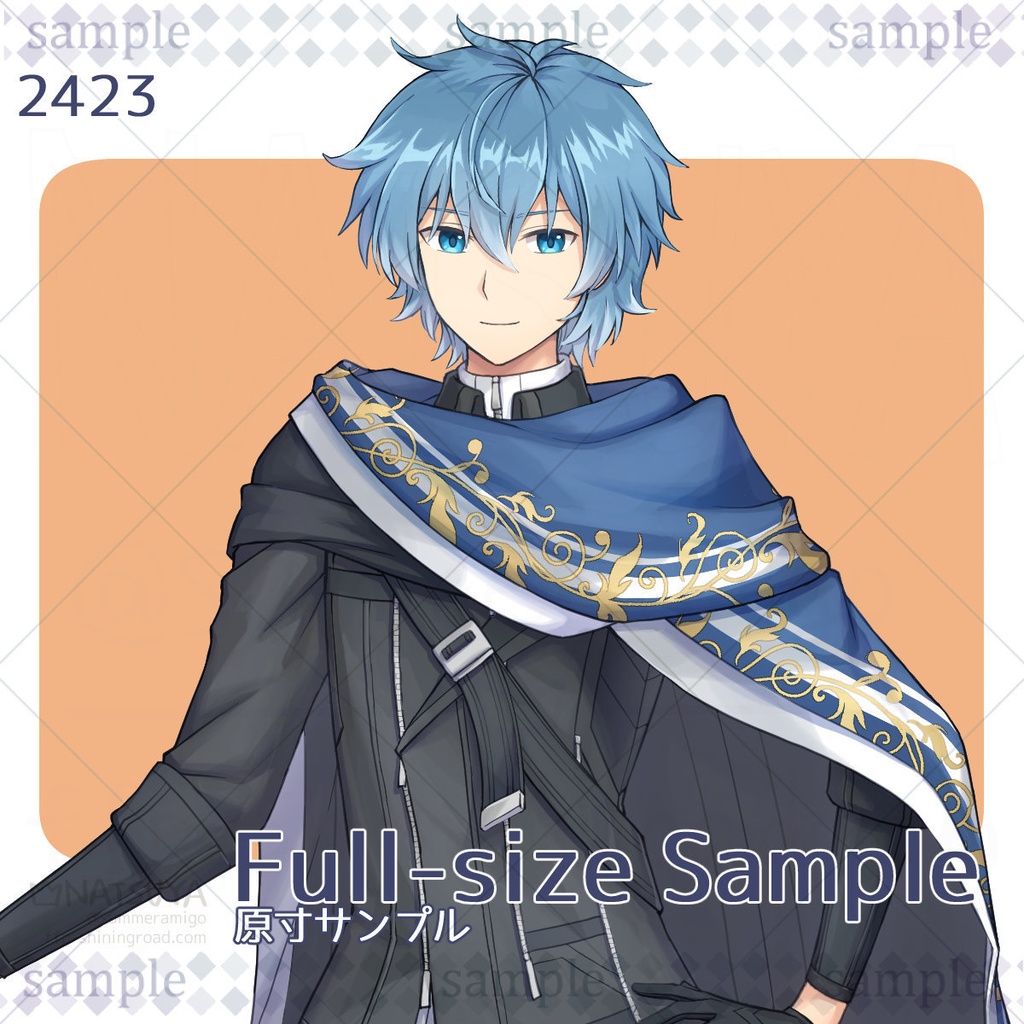 【立ち絵】2423【表情6種】イメージ:青年、剣士、魔法士、戦士