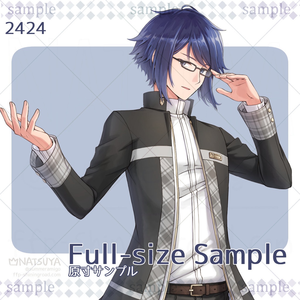 【立ち絵】2424【表情6種】イメージ:男性、学生、高校生、委員会