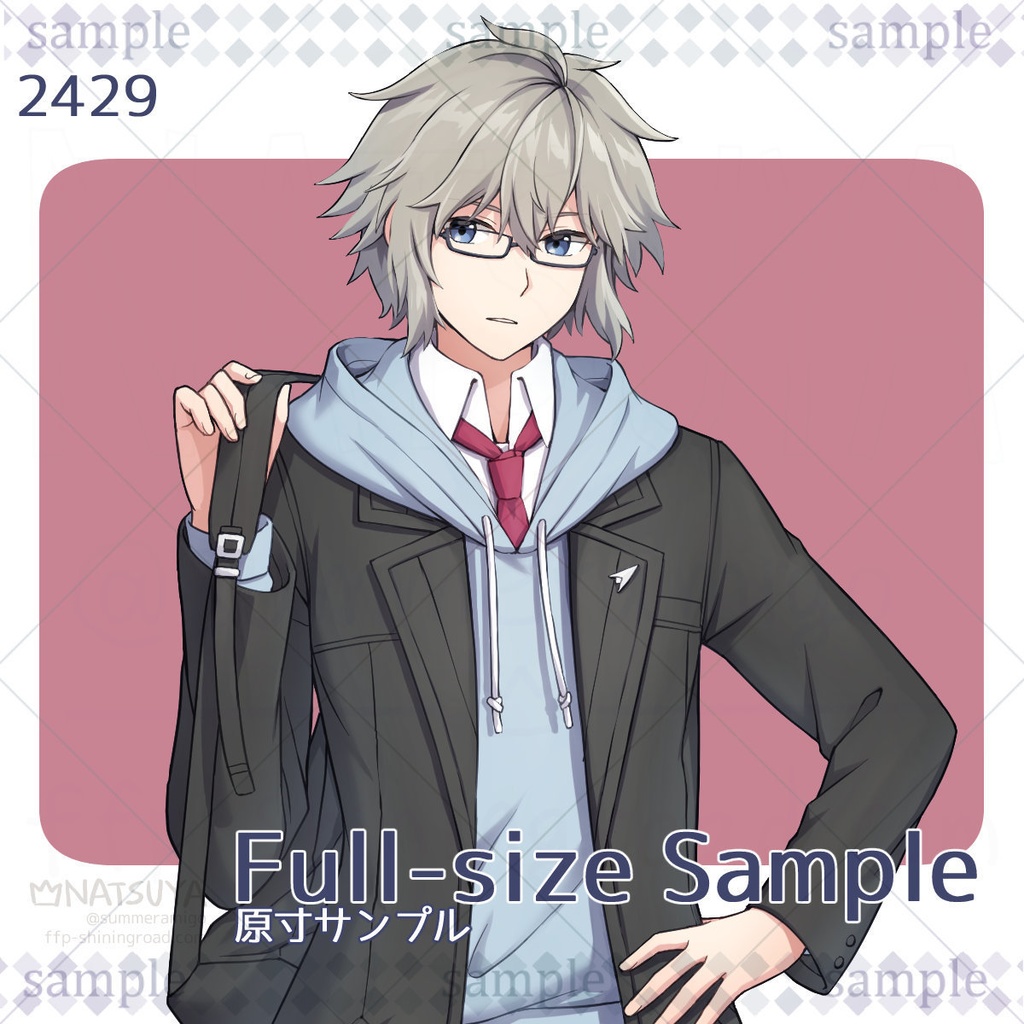 【立ち絵】2429【表情6種】イメージ:青年、学生、社会人、カジュアル