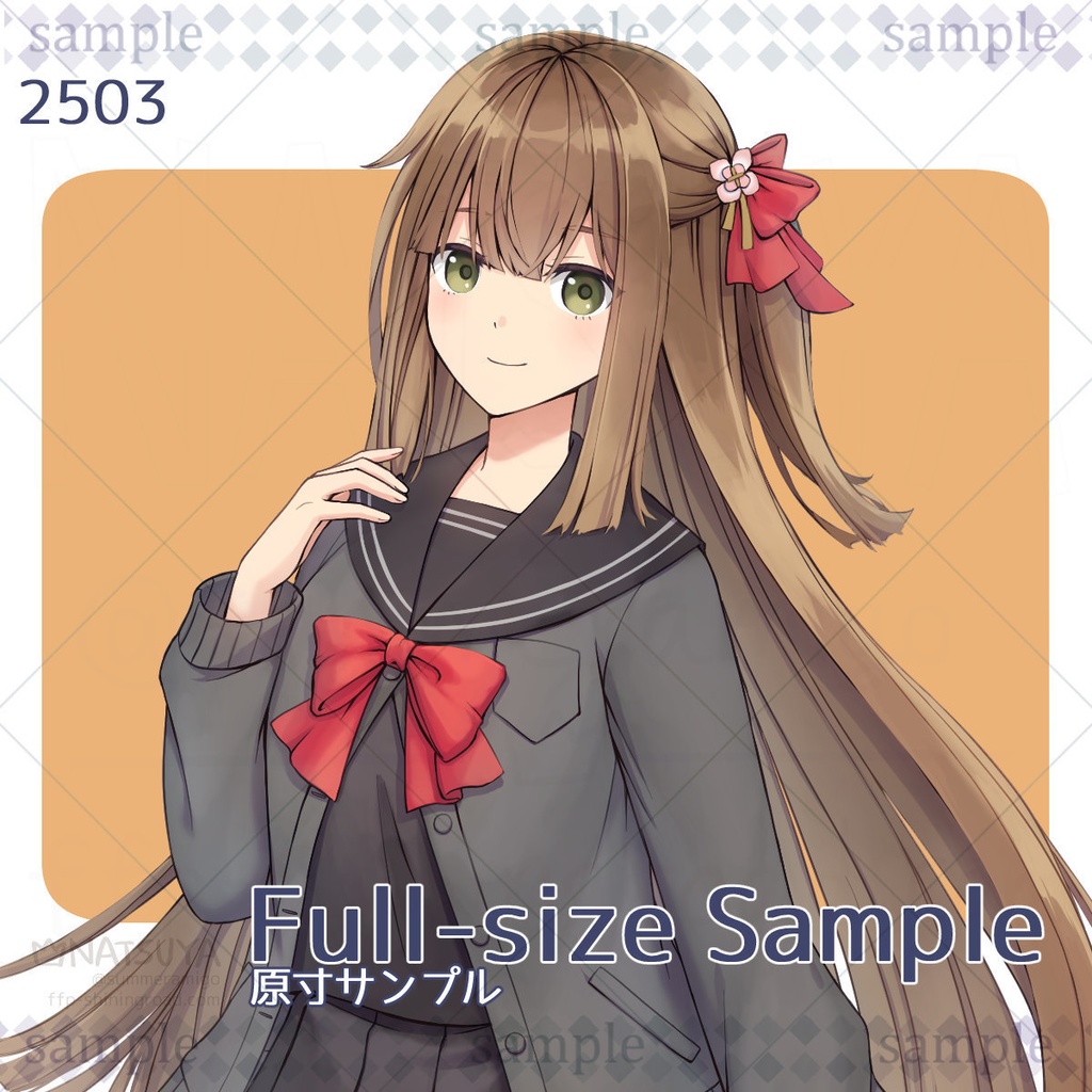 【立ち絵】2503【表情6種】イメージ:女の子、学生、高校生、現代