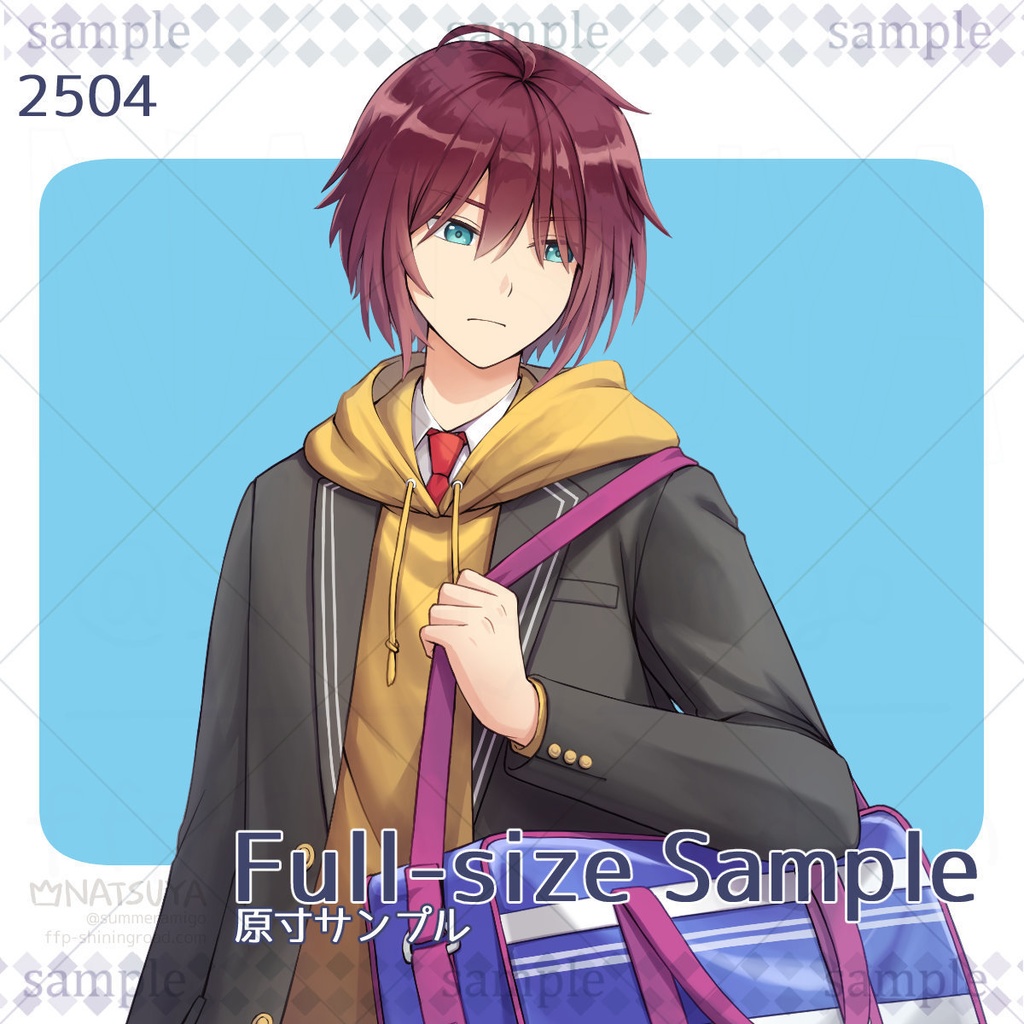 【立ち絵】2504【表情6種】イメージ:男の子、学生、高校生、現代