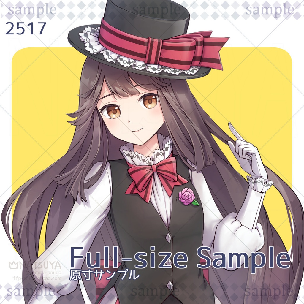 【立ち絵】2517【表情6種】イメージ:女の子、手品師、魔法使い、怪盗