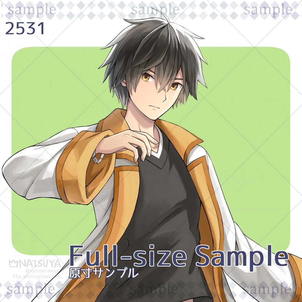 【立ち絵】2531【表情6種】イメージ:男性、現代、学生、カジュアル