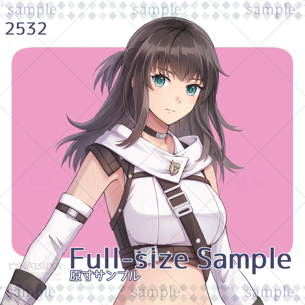 【立ち絵】2532【表情6種】イメージ:女性、戦士、冒険者、近未来