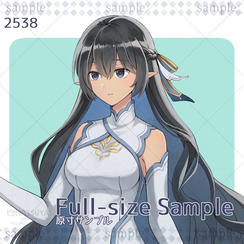 【立ち絵】2538【表情6種】イメージ:女性、エルフ、神官、魔女