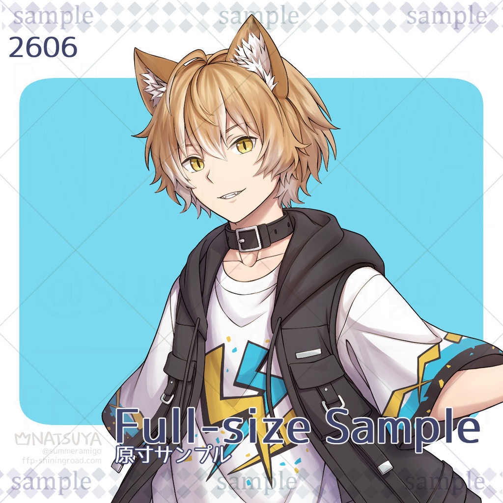 【立ち絵】2606【表情6種】イメージ:男性、獣人、アーティスト、ダンサー
