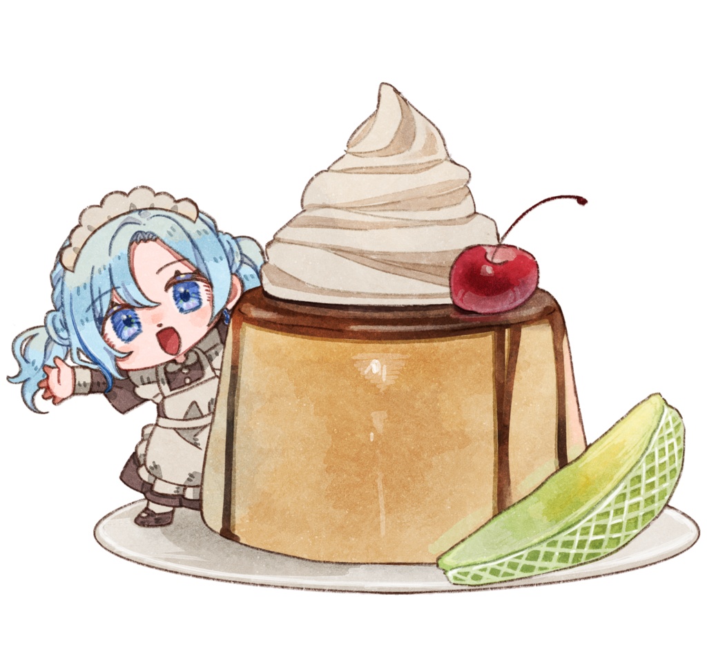 喫茶raffiné プリンアラモード  いつまるver.