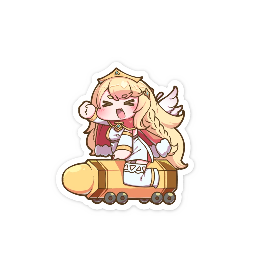 くれよん電車!スマホステッカー