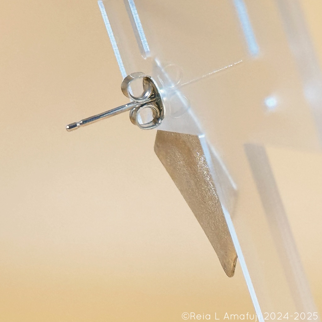 プレ_市松模様ピアス (1p)【受注生産】