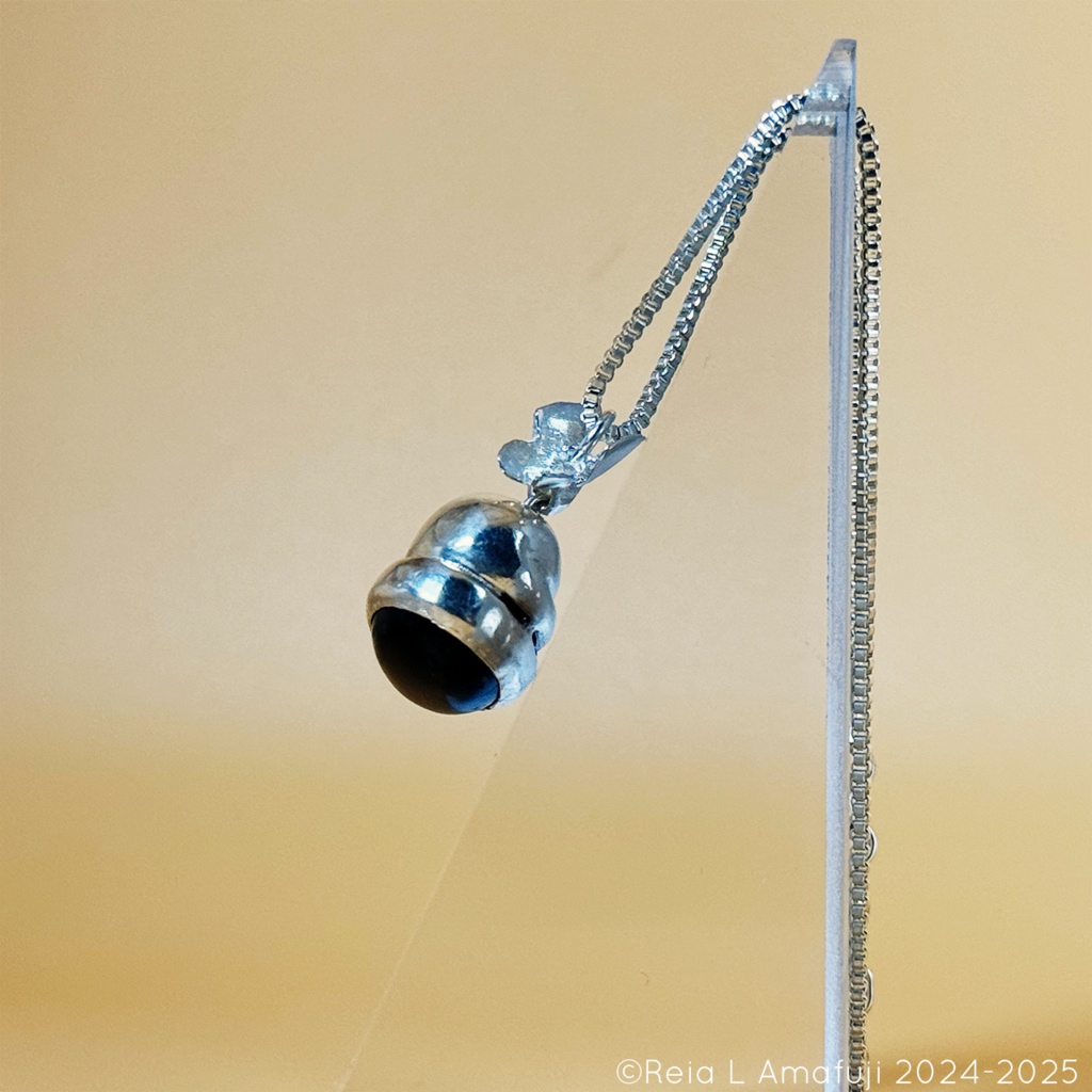 プレ_クォーツ猫ネックレス【一点物】