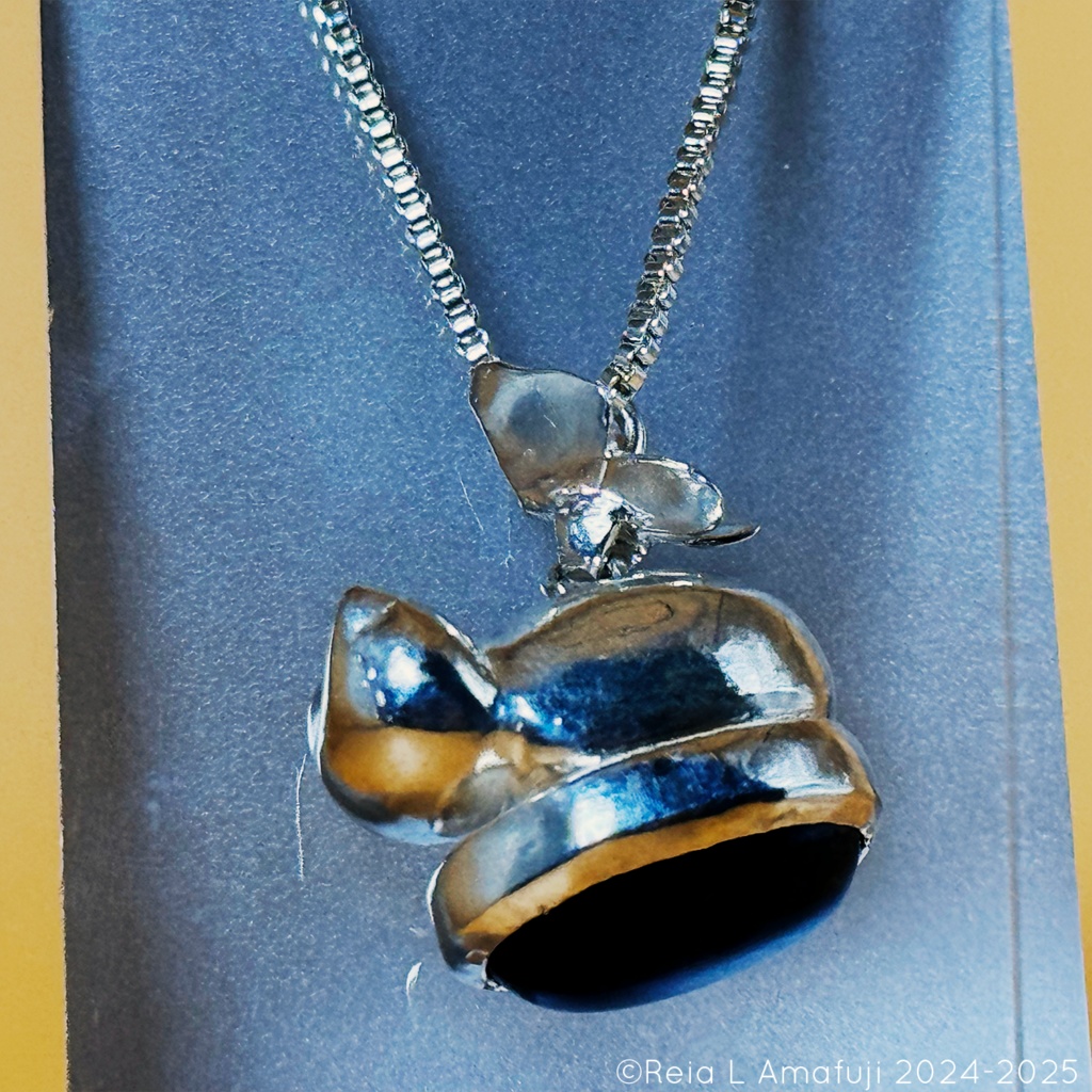 プレ_クォーツ猫ネックレス【一点物】