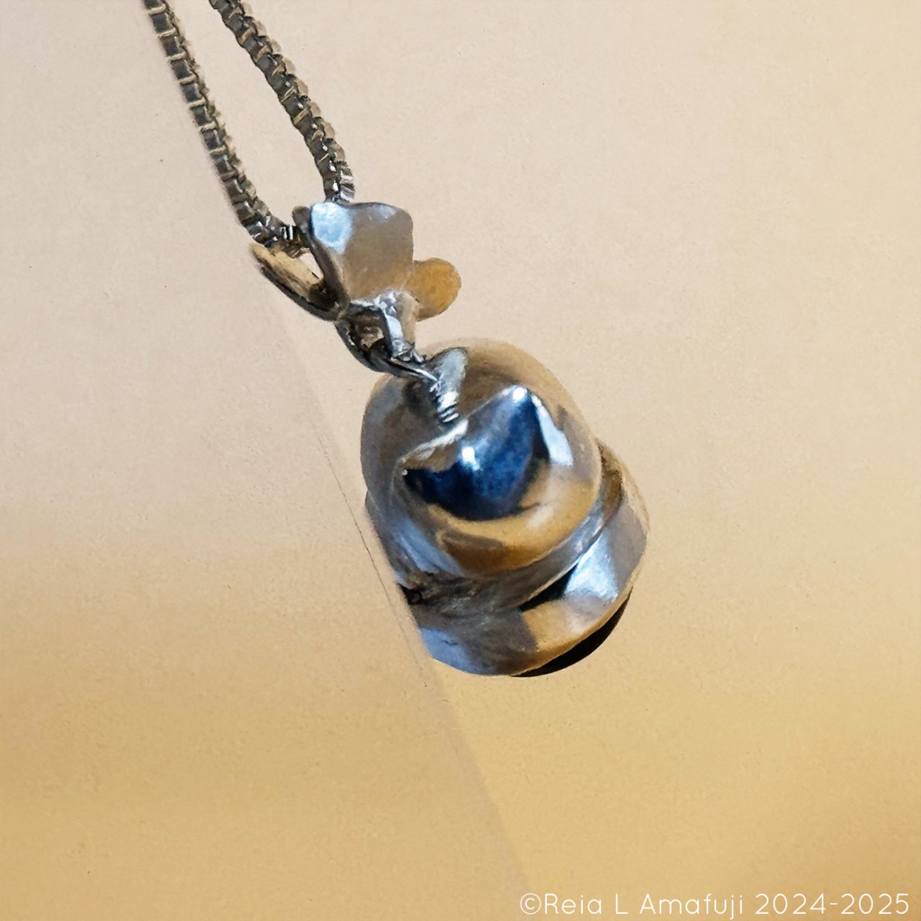 プレ_クォーツ猫ネックレス【一点物】