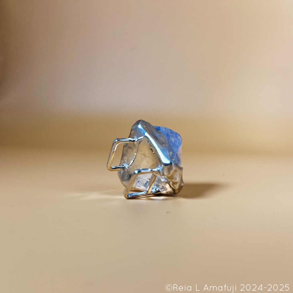 プレ_オパール原石帯留め【一点物】