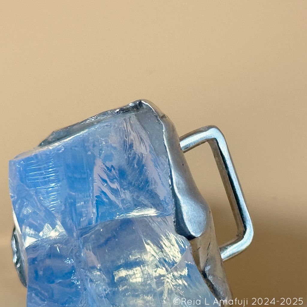 プレ_オパール原石帯留め【一点物】