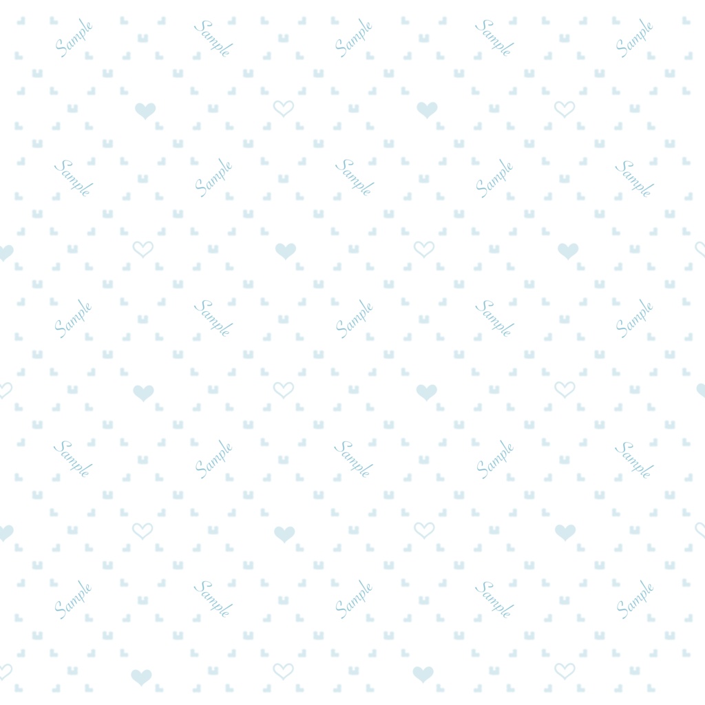 ♡でできたSample 透かし 