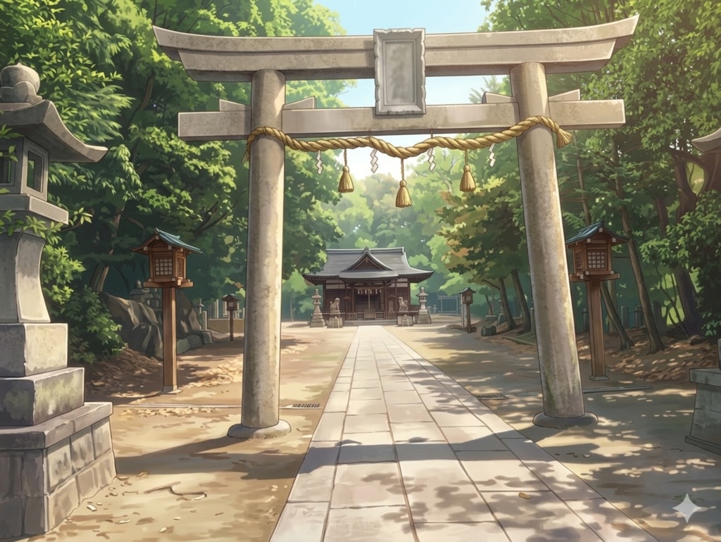 【アニメ風背景】日本の神社実写ベース 30枚セット - Japanese Shrine Pack 30set (Anime Style)