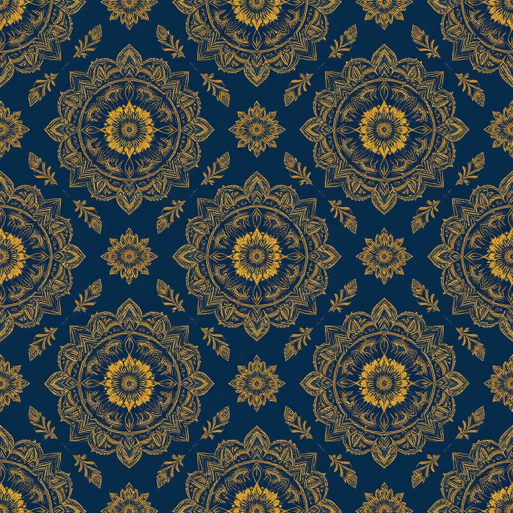 和風×ボヘミアン シームレスパターン素材集(10枚セット) Japanese Bohemian Seamless Patterns (10 items)
