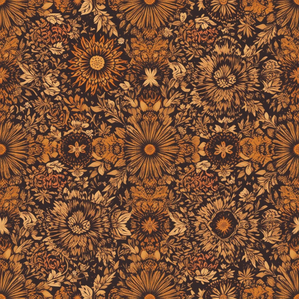 和風×ボヘミアン シームレスパターン素材集(10枚セット) Japanese Bohemian Seamless Patterns (10 items)
