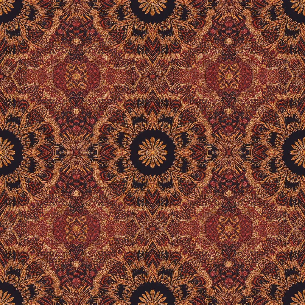 和風×ボヘミアン シームレスパターン素材集(10枚セット) Japanese Bohemian Seamless Patterns (10 items)