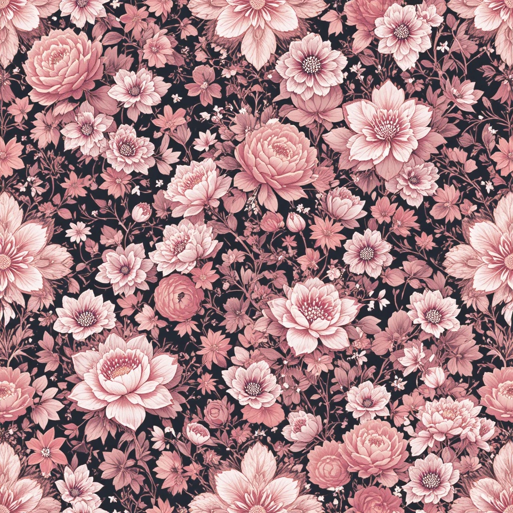 和風×ボヘミアン シームレスパターン素材集(10枚セット) Japanese Bohemian Seamless Patterns (10 items)