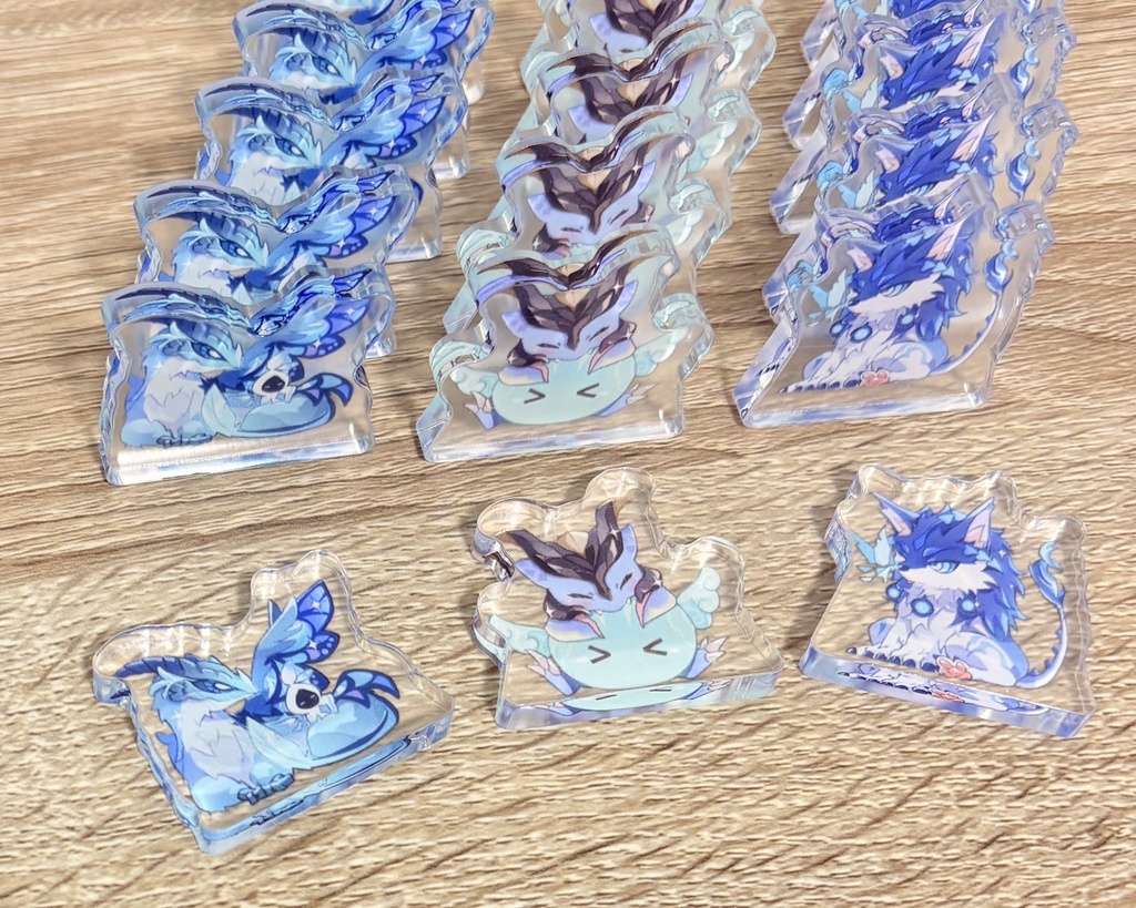 自立ミニアクリルブロックセット(3種)
