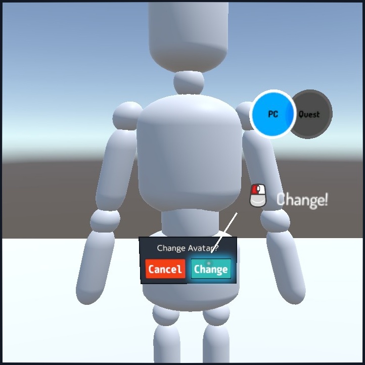 UDCAvatarPedestal #Trigger2to3 でアバターペデスタルにワンクッションメニューを表示させる