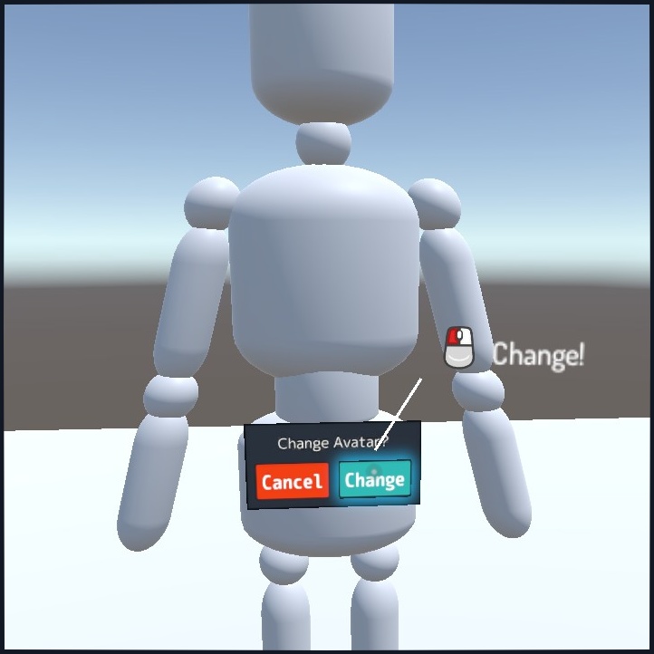 UDCAvatarPedestal #Trigger2to3 でアバターペデスタルにワンクッションメニューを表示させる