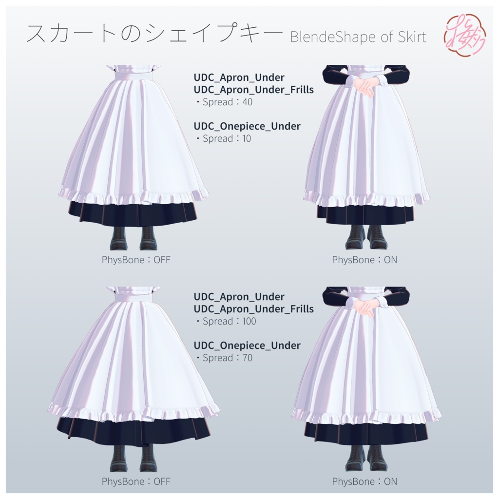 【MA対応】UDC-ロングメイド服セット-A(くろなつ・桔梗・Lapwing)