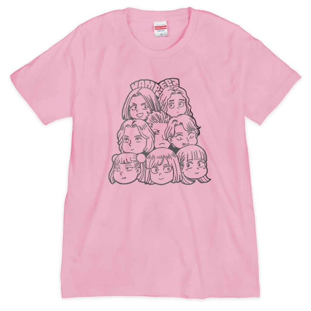 ヴァンピアーズ Tシャツ Rデザイン ピンク