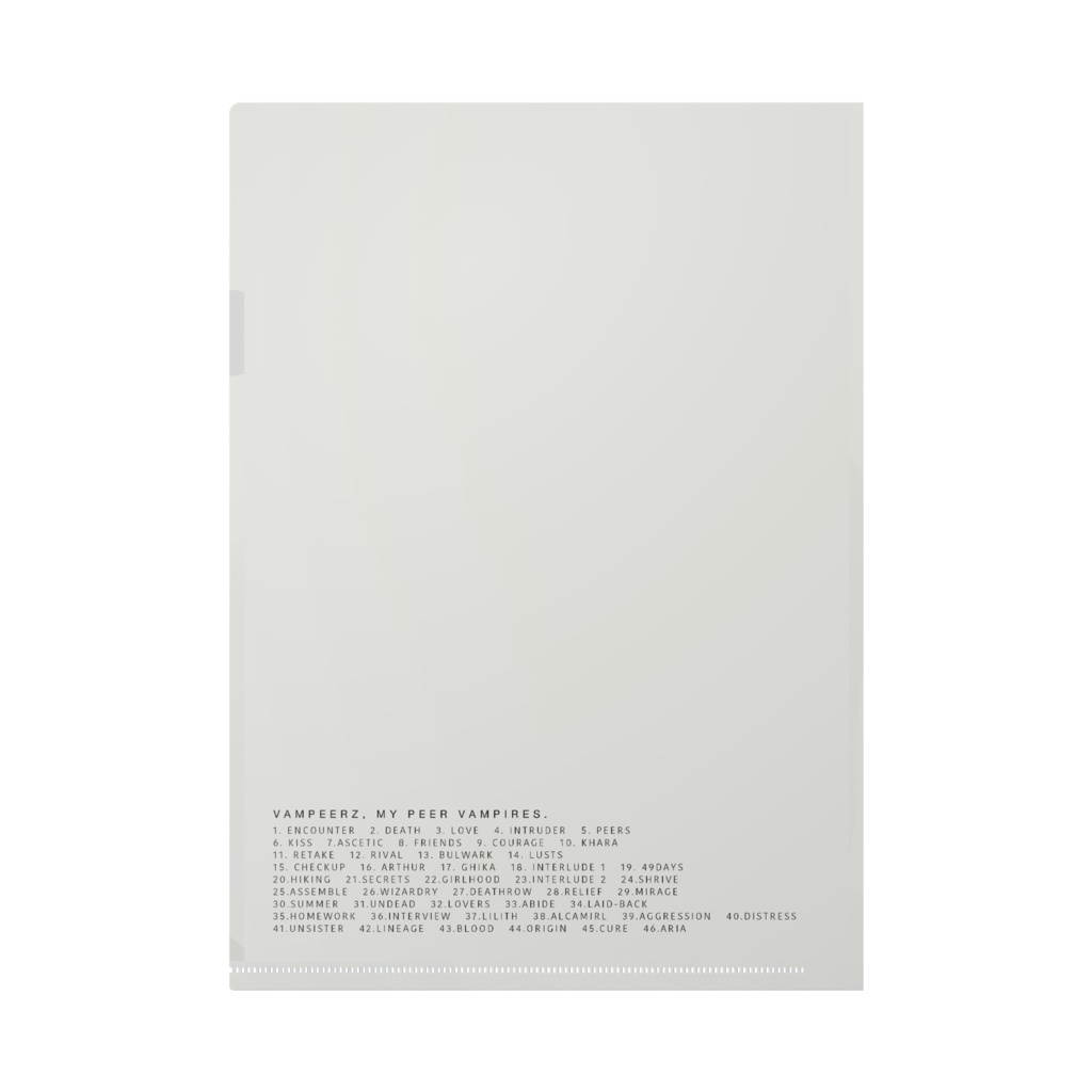 ヴァンピアーズ SEVENTEEN クリアファイル