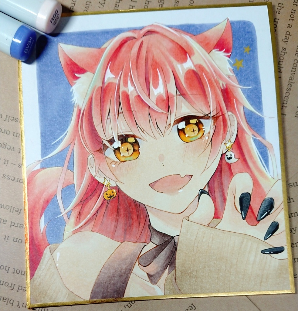 ミニ色紙原画