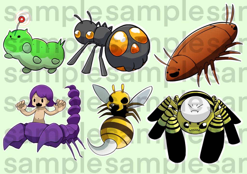 【フリー素材】ゆるい異彩の獸セット【獸ノ森】