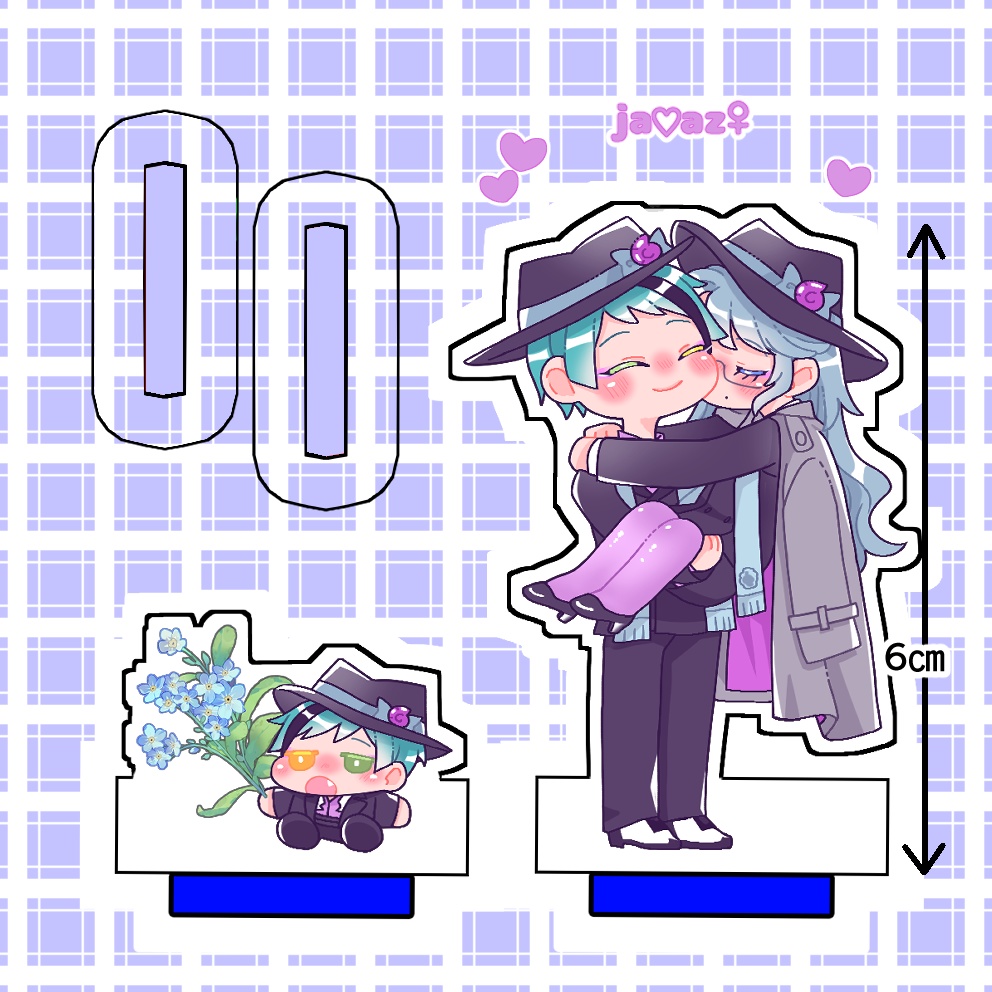 ジェイアズ♀「フレーム付きアクリルスタンド」&「アクリルキーホルダー」