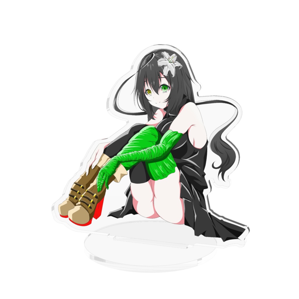 HaNaKaZaRi アクリルフィギュア（体育座り　大きいサイズ）