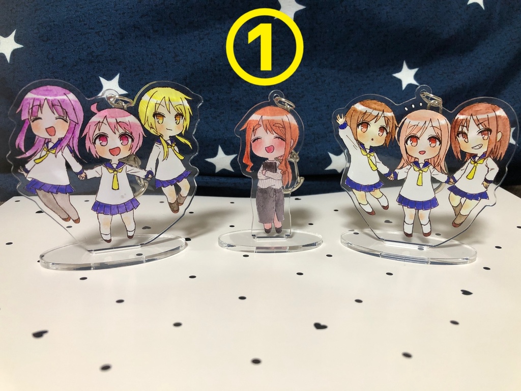 ゆゆ式アクリルキーホルダースタンド各種