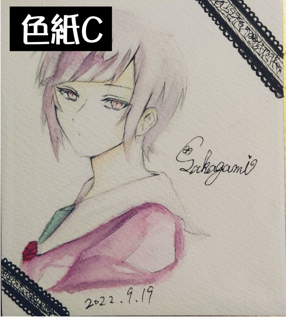 原画イラスト(色紙)